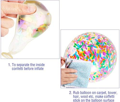 Gökkuşağı Parti Balonlar Çelenk Kiti, 104 Paket Çeşitli Renkli Lateks Balon Uzun Kağıt konfeti balonları Karnaval Sirk Fiesta