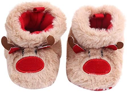 Bebek Yenidoğan Bebek Kız Erkek Noel Çizmeler Noel Baba Yumuşak Taban Beşik Prewalker Ayakkabı Ayakkabı