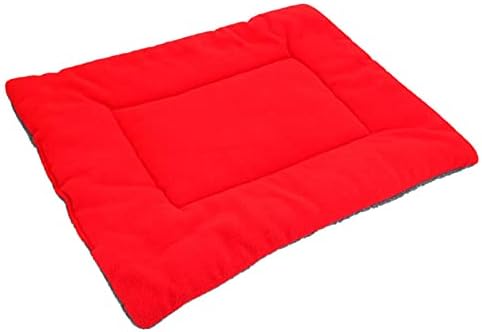 NC Mat Yastık Yıkanabilir Yumuşak Rahat Pamuk Elyaf yatak Pedi Mat Yastık Pet Kırmızı XL için