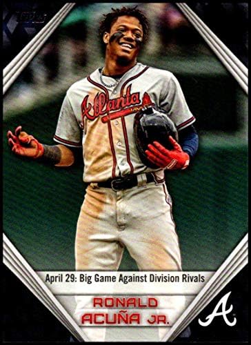 2019 Topps Yıldız Oyuncuları Beyzbol Maç Özetleri RA-17 Ronald Acuna Jr. Atlanta Braves Resmi MLB Ticaret Kartı Topps Tarafından