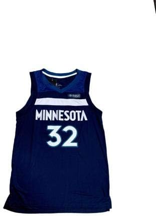 Karl Anthony Towns İmzalı Minnesota Timberwolves (Ev Mavisi) Forması JSA İmzalı NBA Formaları