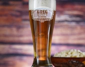 En iyi Adam Hediyeler, Kazınmış Groomsmen Pilsner Bira Bardağı, 12 SET (öğe groompils)