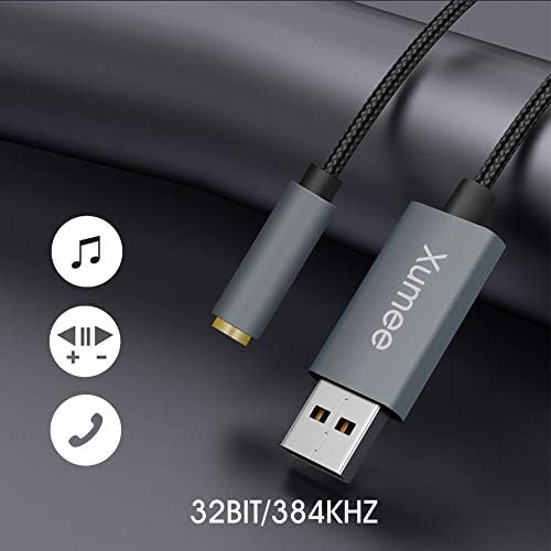USB'den Ses Jakına Adaptör, USB-A'dan 3,5 mm Dişi Kulaklık Adaptörüne, Kulaklık, Mac, PS4, PC, Dizüstü Bilgisayar, Masaüstü Bilgisayarlar