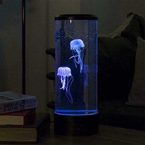 Joyeweldam LED Mini Masaüstü denizanası Lamba renk değiştirme ışık efektleri ile, hipnotik denizanası Akvaryum, jöle balık tankı