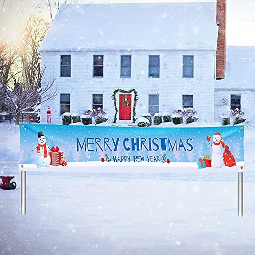 Büyük Merry Christmas Banner Noel Burcu Süslemeleri 120 x 20 ile Narin Baskı için Noel Açık ve Kapalı asılı dekorlar