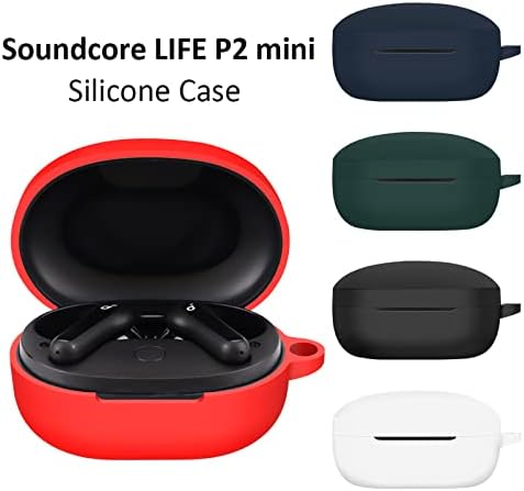 bilinmeyenler Kablosuz Kulaklık Aşınmaya Dayanıklı Silikon Koruyucu Kılıf Anker-Soundcore Life P2 Mini için Uygun Darbeye Dayanıklı