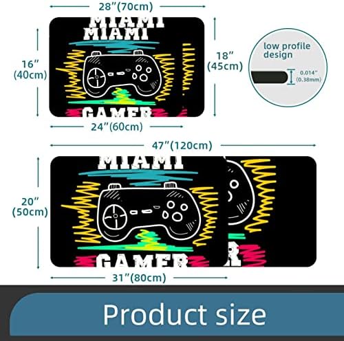 Kat Mat Gamepad Kontrol Kapı Mat Açık Kapalı Makine Yıkanabilir Giriş Mat Kaymaz Alan Kilim 20x47 in