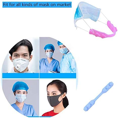 ageqi Maske Askı Genişletici, Ayarlanabilir Anti-Sıkma Kulak Koruyucu, Dekompresyon Tutucu Kanca Kulak Askısı Maskeleri Uzatma