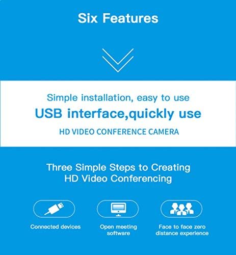 1080P Konferans Kamerası Görüntülü Görüşme Video Konferans Kamerası Küçük Toplantı Odaları için HD Video ve Sesli Konferans Sistemi
