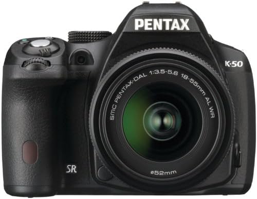 DA L 18-55mm WR f3.5-5.6 ve 50-200mm WR Lensli Pentax K-50 16MP Dijital SLR Fotoğraf Makinesi Seti (Siyah)