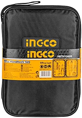 INGCO 9 PCS Genel ev araç seti El Aracı Kiti ile taşınabilir alet çantası için Ev Yurt Ofis Garaj Araba Dekorasyon Onarım Bakım