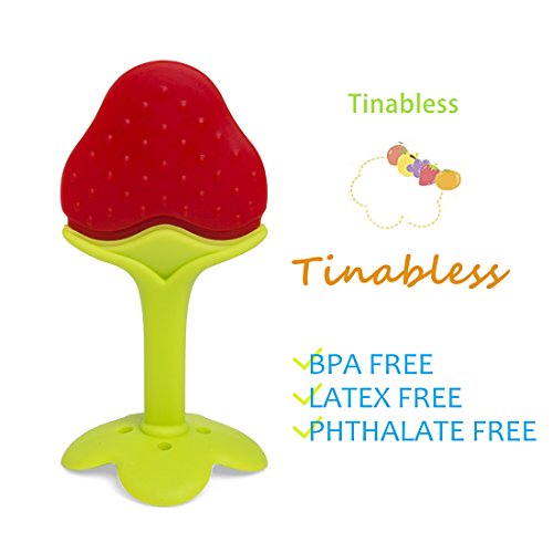 Diş çıkartma oyuncakları (5 Paket) - Tinabless Bebek Diş Çıkarma Tuşları Seti, BPA İçermeyen, Doğal Organik Dondurucu Bebekler