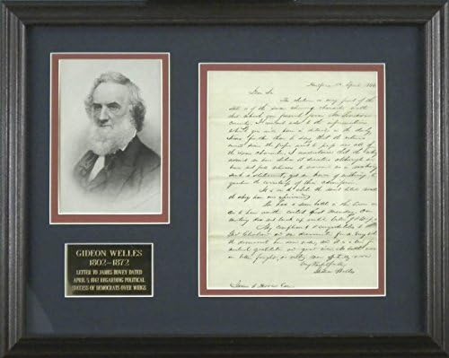 Gideon Welles-İmzalı Mektup 04/05/1842