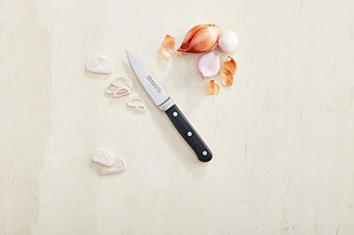 KitchenAid KKFTR3PROB Klasik Dövme Serisi Üçlü Perçin Soyma Bıçağı, Oniks Siyah, 3,5