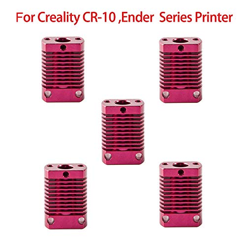 Creality 3D yazıcı ısı emici radyatör Fin alüminyum soğutma bloğu için 3D yazıcı CR-10S, S4, S5, Ender 3, Ender 3 Pro serisi