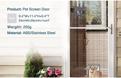 Sliding Sürgülü Kapı Koruyucu için Pet Köpek Ekran Kapısı Manyetik Otomatik Kapanma, Kilitlenebilir Kapı ile Doggy Kedi Ekran