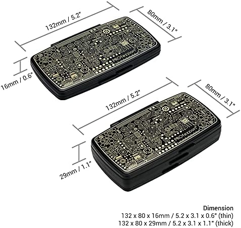 PROfezzion 36 Yuvaları SD kart tutucu Kılıf için 12 SD / SDHC / SDXC Kartları Depolama Su-Dayanıklı Koruyucu Cüzdan için 24 Mikro