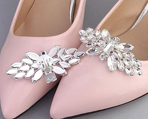 1 Çift Çıkarılabilir Rhinestone Kristal Ayakkabı Klipler Ayakkabı Toka Kadın Düğün Parti Ayakkabı Dekorasyon Charms Elbise Şapka