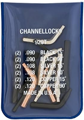 Channellock 926 6 İnç Geçmeli Halka Pense / Hassas Segman Tutma Halkası Pense / 5 Çift Değiştirilebilir Uç İçerir / ABD'de üretilmiştir