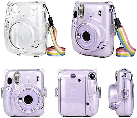 MUZİRİ KİNOKOO Mini 11 Aksesuarları Paketi Fujifilm Instax Mini 11 Koruyucu Kılıf ile 8 Faydalı Aksesuarları Kamera Çantası Kiti,