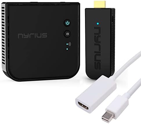 Nyrius Koç Pro Kablosuz HDMI Verici ve Alıcı Akışı için HD 1080 p 3D Video Dizüstü, PC, Kablo, Netflix, PS4, Drones, Pro Kamera