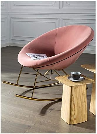 Xiaoxiong Sallanan Sandalyeler Nordic Sallanan Sandalye Basit Ev Kadife Şezlong Oturma Odası Kanepe Yatak Odası Eğlence Şekerleme