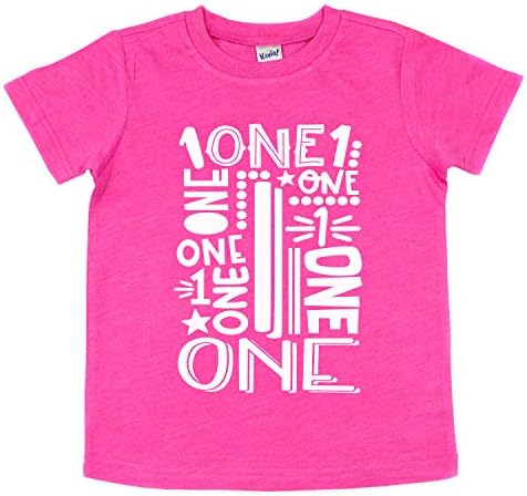 BİR Erkek Kız 1st Doğum Günü Gömlek Hediye için Bebek Çocuk-Parti T-Shirt