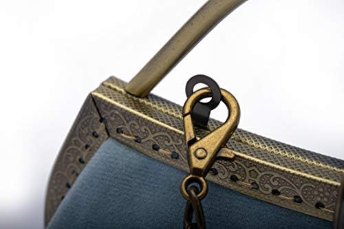 DIY Dikiş Kiti için Debriyaj Çantalar Çanta, Klas Fransız Tasarım ile Önceden Kesilmiş Kumaşlar, bronz Toka Çerçeve