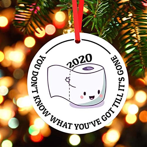 helegeSONG Noel Asılı Kolye, 2020 Benzersiz Asılı Süsleme Tuvalet Kağıdı Asılı Kolye yılbaşı dekoru Pencere Dekor Beyaz