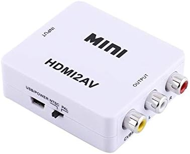 Mini Kompozit Mini HDMI2AV Dijital HDMI RCA AV Video Dönüştürücü Adaptör 720p / 1080p (Beyaz)