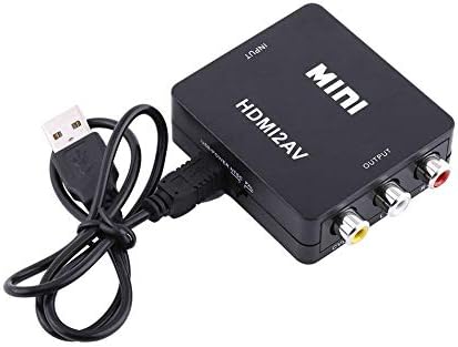Asixx Mini HDMI2AV, HDMI-AV Adaptörü, HDMI-RCA veya Dijital HDMI-RCA Kompozit AV Adaptörü, Mini RCA Kompozit CVBS AV-HDMI Video