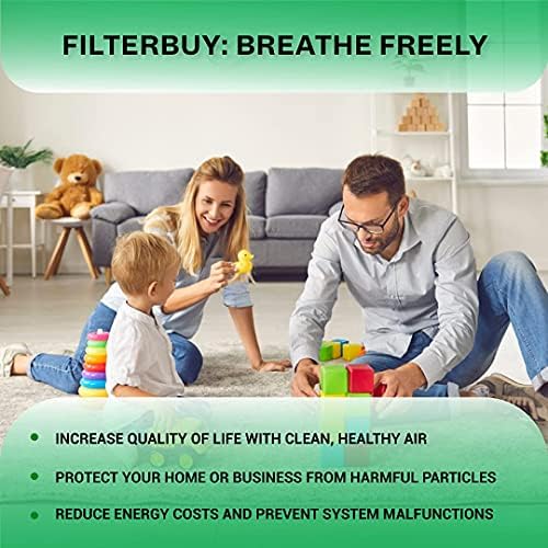 Filterbuy 20x23x4 Hava Filtresi MERV 8, Pileli HVAC AC Fırın Filtreleri (4'lü Paket, Gümüş)
