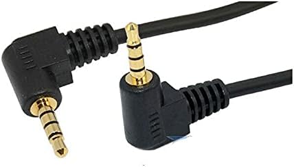 Konnektörler 100cm 3.5 mm Açı Stereo TRRS Mini AV Fişi 4 Kutuplu 4 iletken Ses Kablosu Altın kaplama yeni - (Kablo Uzunluğu: