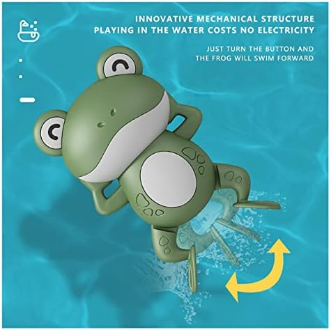YXXJJ Banyo Oyuncakları Bebek Banyo Oyuncakları Çocuklar için Yeni Bebek Banyo Yüzme Banyo Oyuncak Sevimli Kurbağalar Clockwork