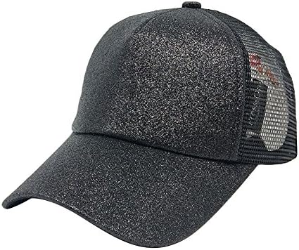 Ztl Ponycap Dağınık Yüksek Topuz At Kuyruğu Şapka Ayarlanabilir Glitter Örgü Kamyon Şoförü Beyzbol şapkası Şapka Yetişkinler