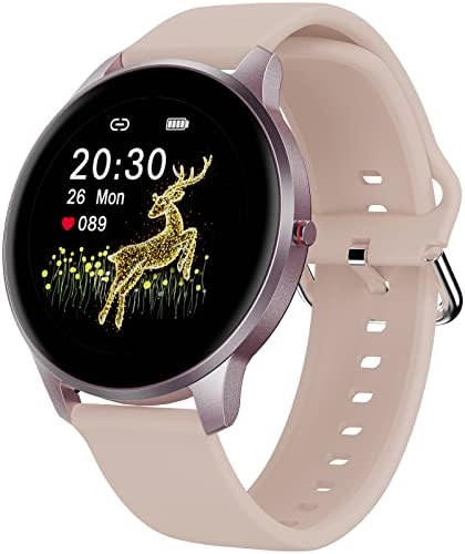 Erkekler ve Kadınlar için Android Akıllı Saatler, iPhone Uyumlu Samsung için Akıllı Saat, Kalp Atış Hızı Monitörü için Leadyeah