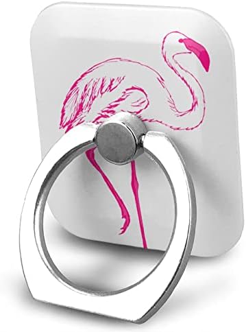Hollow Flamingo Cep Telefonu Halka Tutucu Parmak Standı 360° Rotasyon Metal Halka Kavrama, Tüm Smartphone ile Uyumlu