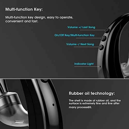 FastUU Kulak Kancası Kulaklık, kulak kancası Kulaklık Kulaklık 360 Derece Rotasyon için Akıllı Cep Cep Telefonu Tablet Pc için