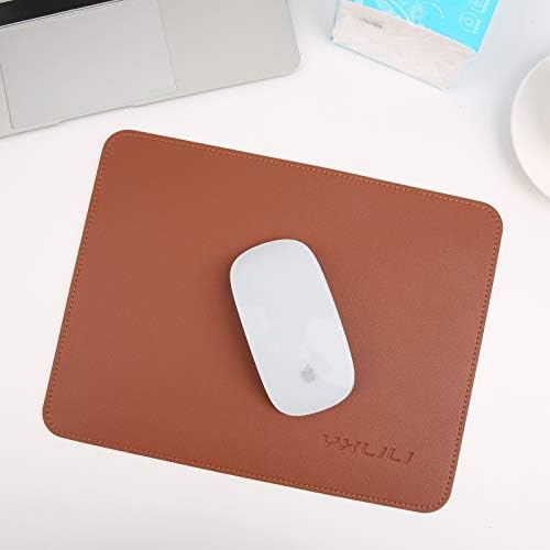 YXLILI Mouse Pad, çift Taraflı PU Deri Fare Mat, su geçirmez Ultra Pürüzsüz Mousepads ile Dikişli Kenar Bilgisayar fare altlığı