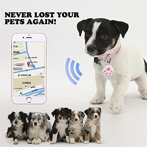 Tonsee Kedi Köpek Mini Izleme Kaybı Önleme Bulucu / Anti-Kayıp Su Geçirmez Cihaz Aracı evcil hayvan GPS bulucu / Bluetooth Iki