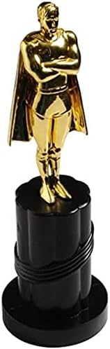 Süper Kahraman Trophy ile Pelerin | 1 Pc / Altın Plastik Süper Kahraman Ödülleri tarafından Mutlu Fırsatlar~