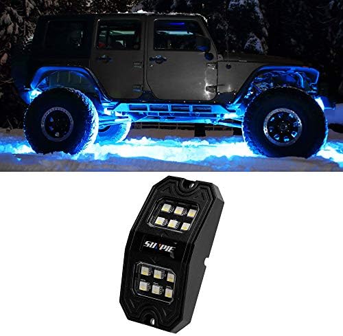 1 adet Pod RGB LED kaya ışıkları çok renkli tekerlek kuyu ışıkları J eep Off Road kamyon araba ATV SUV UTV için