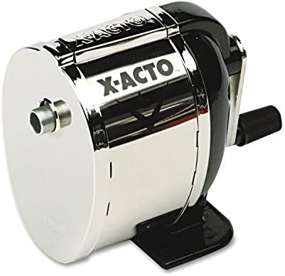 X-ACTO 1041 Model L Sınıf Manuel Kalemtıraş, Siyah / Nikel kaplama