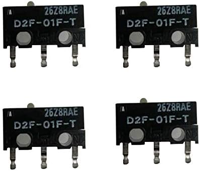 D2F-01F-T Mikro Anahtarı Mikroswitch SPDT Subminiature için Fare Anahtarı Paketi 4 (Siyah)