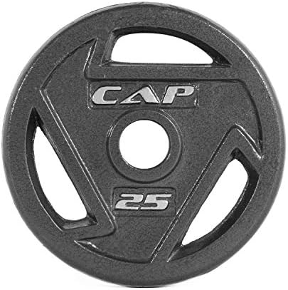 KAP 2-İnç Olimpik Kavrama Ağırlık Plakası, 25 lb, Tek Siyah 25 LB Çifti