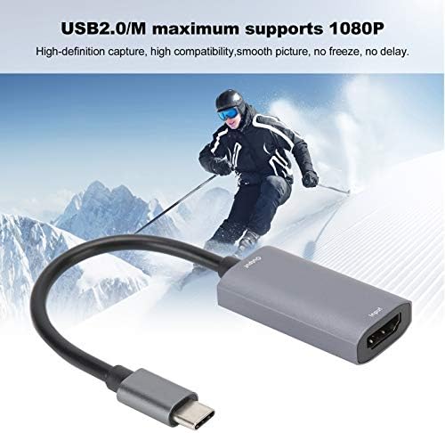 Shipenophy Ekran Kartı, maksimum Destek 1080 P Evrensel Uyumlu USB Kartı Yüksek Çözünürlüklü/F Tipi C/M için Video Canlı Yayın