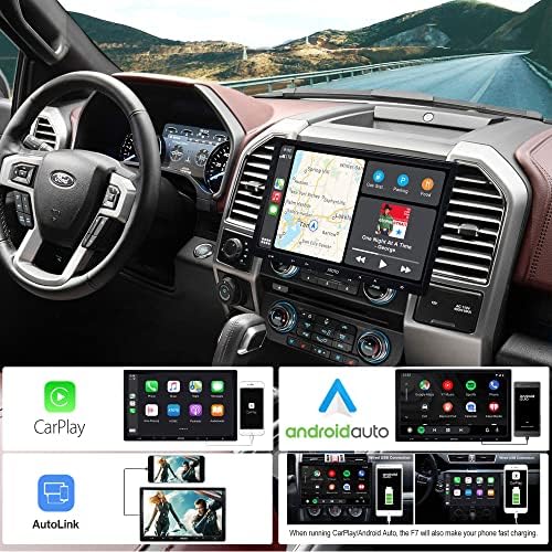 ATOTO F7 Pro Çift DİN ın-Dash Video Alıcısı-Bluetooth özellikli 10 inç CarPlay ve Android Otomatik Alıcı, Telefon Şarjı, Telefon