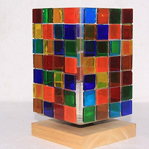 Jılı Online 500 Parça Kare Cam Parçaları Mozaik Fayans Mozaik Yapımı için Tessera Zanaat Koyu Mavi & Göl Mavi 10x10mm