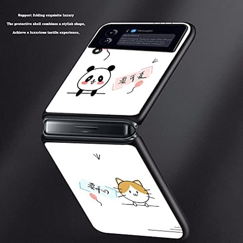 İnce Kılıf Samsung Galaxy Z Flip 3 ile Uyumlu, Boyalı PU Deri İnce Pu Kaymaz Kavrama Koruyucu Telefon Kapak için Z Flip3 5G (A11)