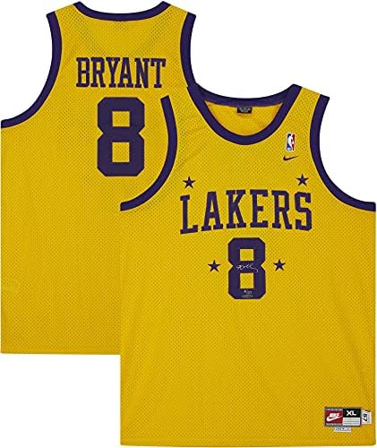 Kobe Bryant Los Angeles Lakers İmzalı 1957 Rewind Sarı Nike Replica Forması - 57 Üst Güverte İmzalı NBA Formalarının Sınırlı